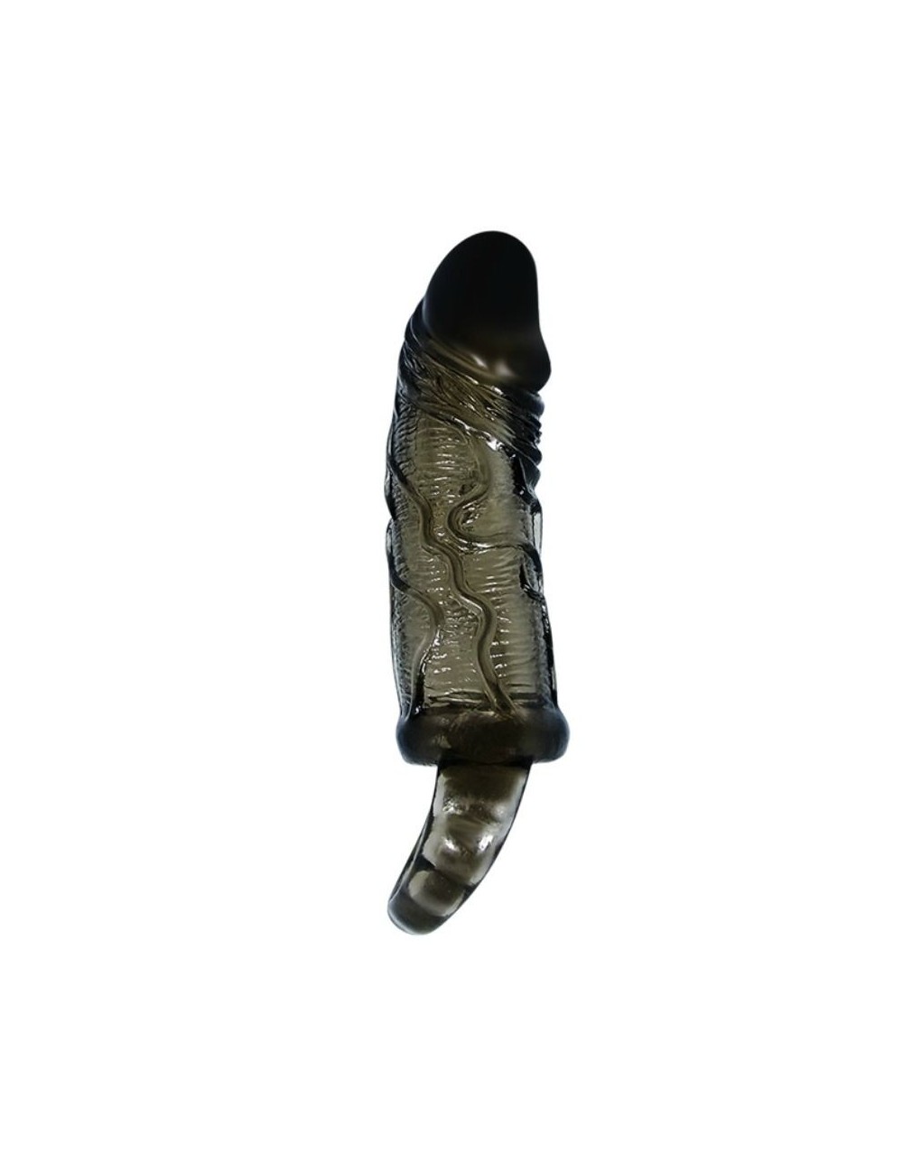 BAILE FUNDA EXTENSORA PENE CON STRAP PARA TESTICULOS NEGRO 13.5 CM BAILE FUNDA EXTENSORA PENE CON STRAP PARA TESTICULOS NEGRO 13.5 CM