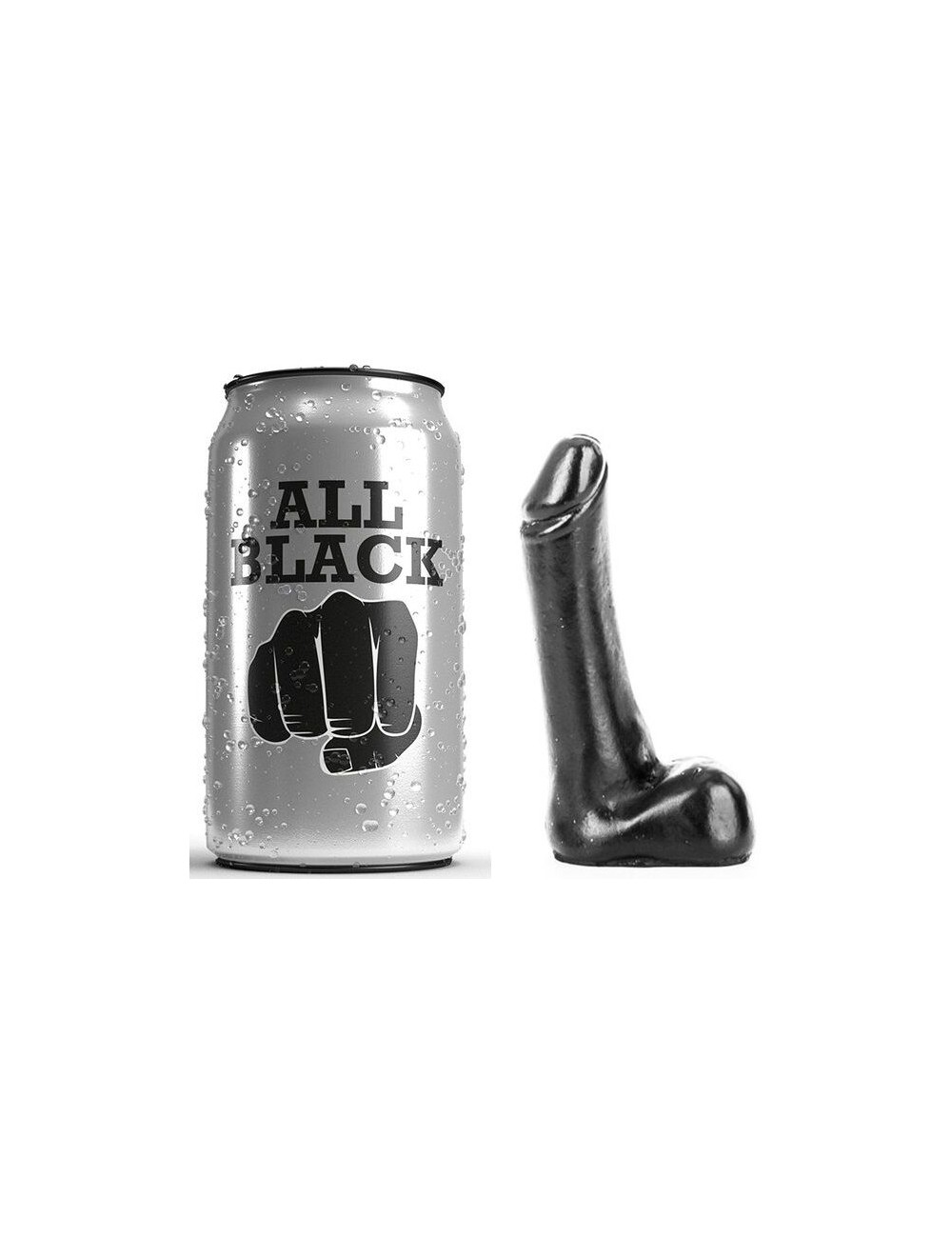ALL BLACK DILDO 9CM