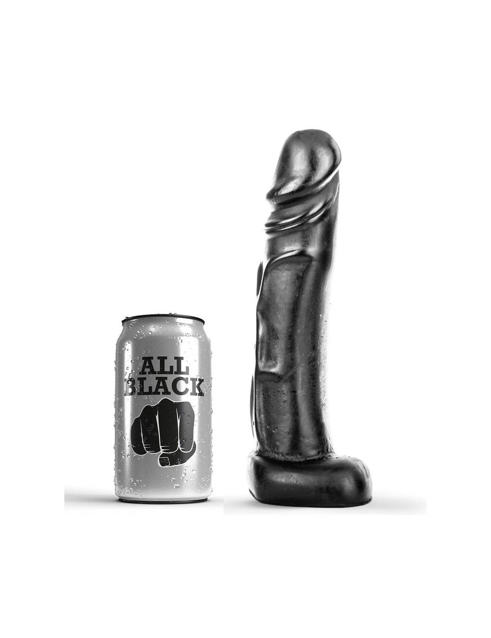 ALL BLACK DILDO 22CM
