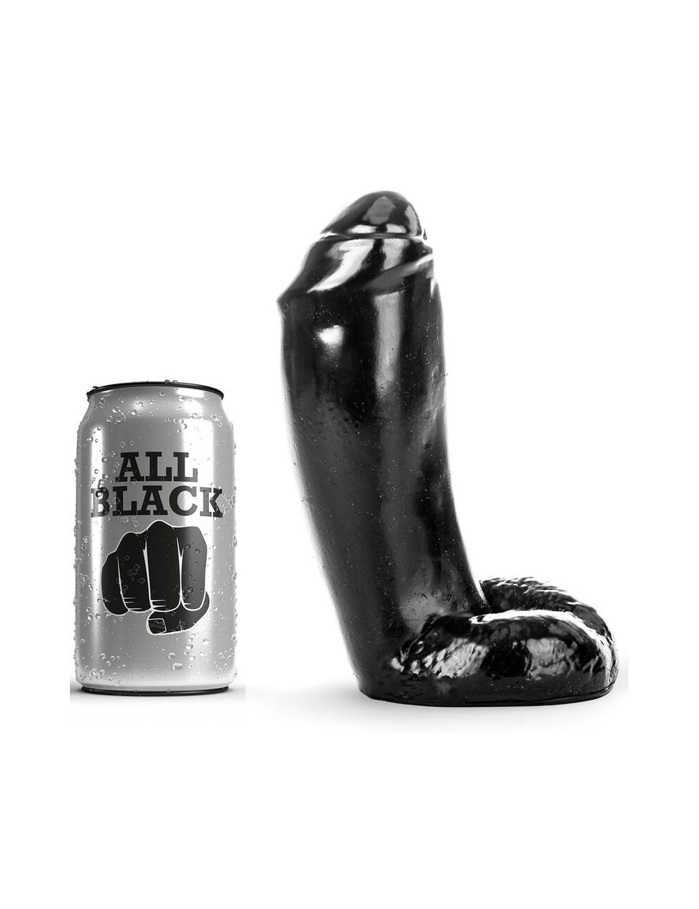 ALL BLACK DILDO REALISTICO 18CM ALL BLACK DILDO REALISTICO 18CM