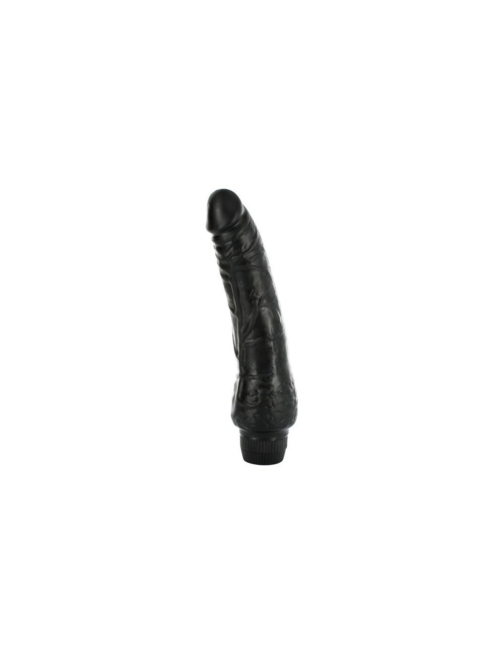 SEVENCREATIONS VINIL P-SHAPE VIBRATOR BLACK PENE 20 CM. SEVENCREATIONS VINIL P-SHAPE VIBRATOR BLACK PENE 20 CM.