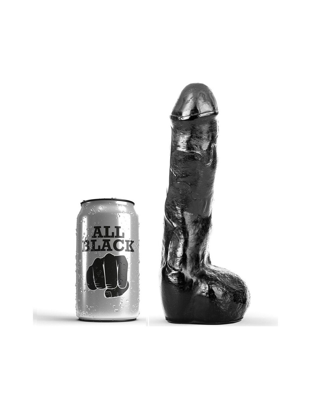 ALL BLACK PENE REALÍSTICO ANAL 20CM