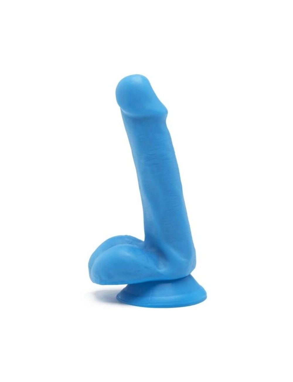 GET REAL - HAPPY DICKS DILDO 12 CM CON TESTICULOS AZUL