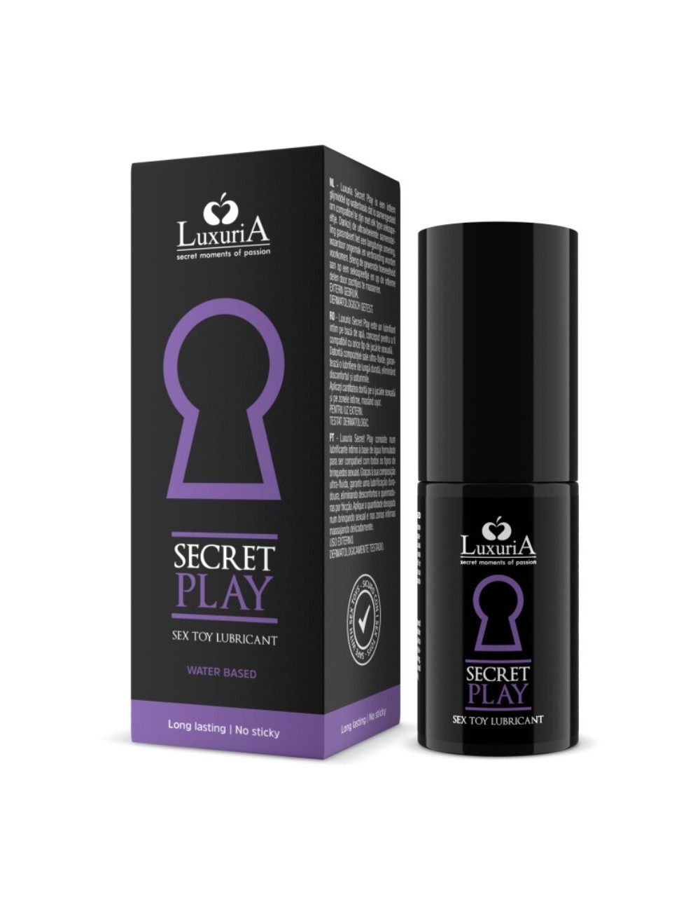 LUXURIA LUBRICANTE PARA JUGUETES SECRET PLAY 30 ML LUXURIA LUBRICANTE PARA JUGUETES SECRET PLAY 30 ML