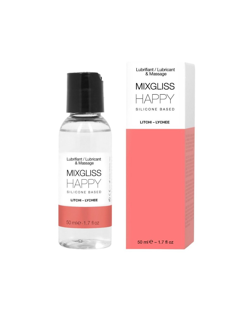 MIXGLISS HAPPY LUBRICANTE SILICONA LITCHI 50 ML MIXGLISS HAPPY LUBRICANTE SILICONA LITCHI 50 ML