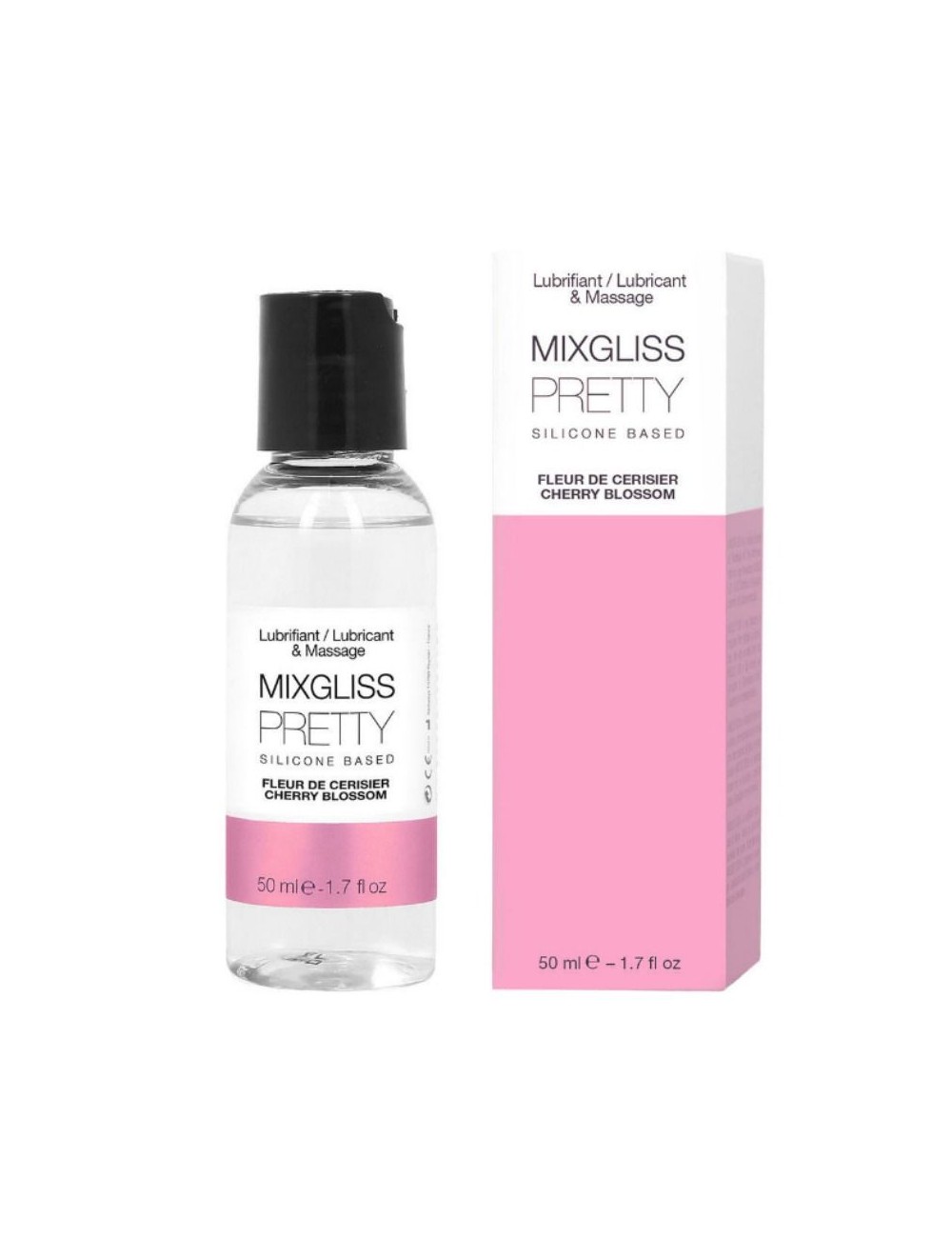 MIXGLISS PRETTY LUBRICANTE SILICONA FLOR DE CEREZA 50 ML