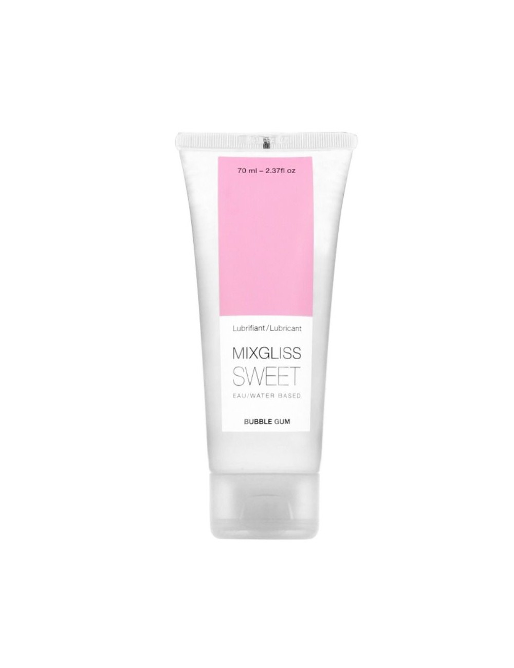 MIXGLISS LUBRICANTE BASE AGUA SABOR A CHICLE 70 ML MIXGLISS LUBRICANTE BASE AGUA SABOR A CHICLE 70 ML