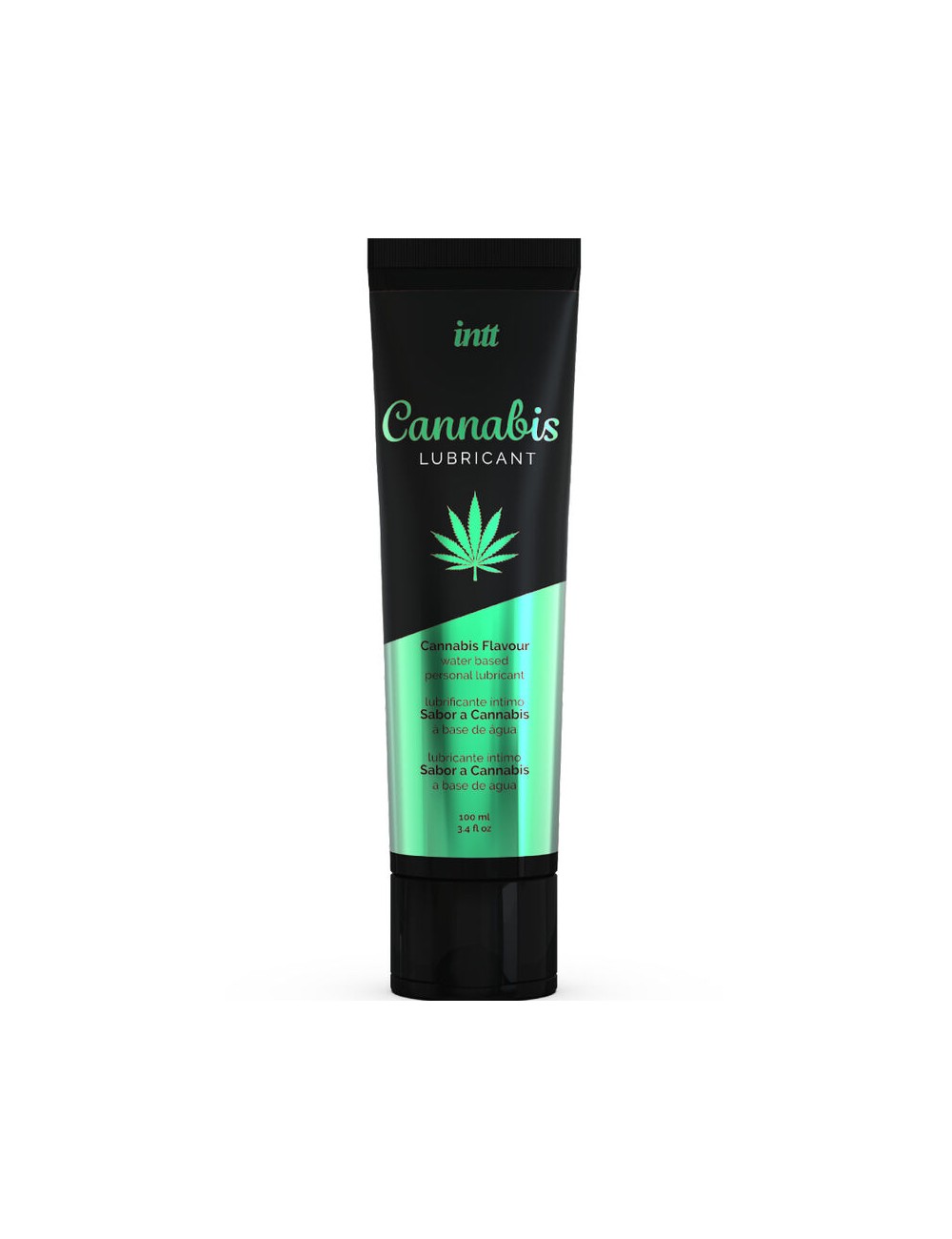 INTT - LUBRICANTE INTIMO BASE AGUA CON SABOR A CANNABIS