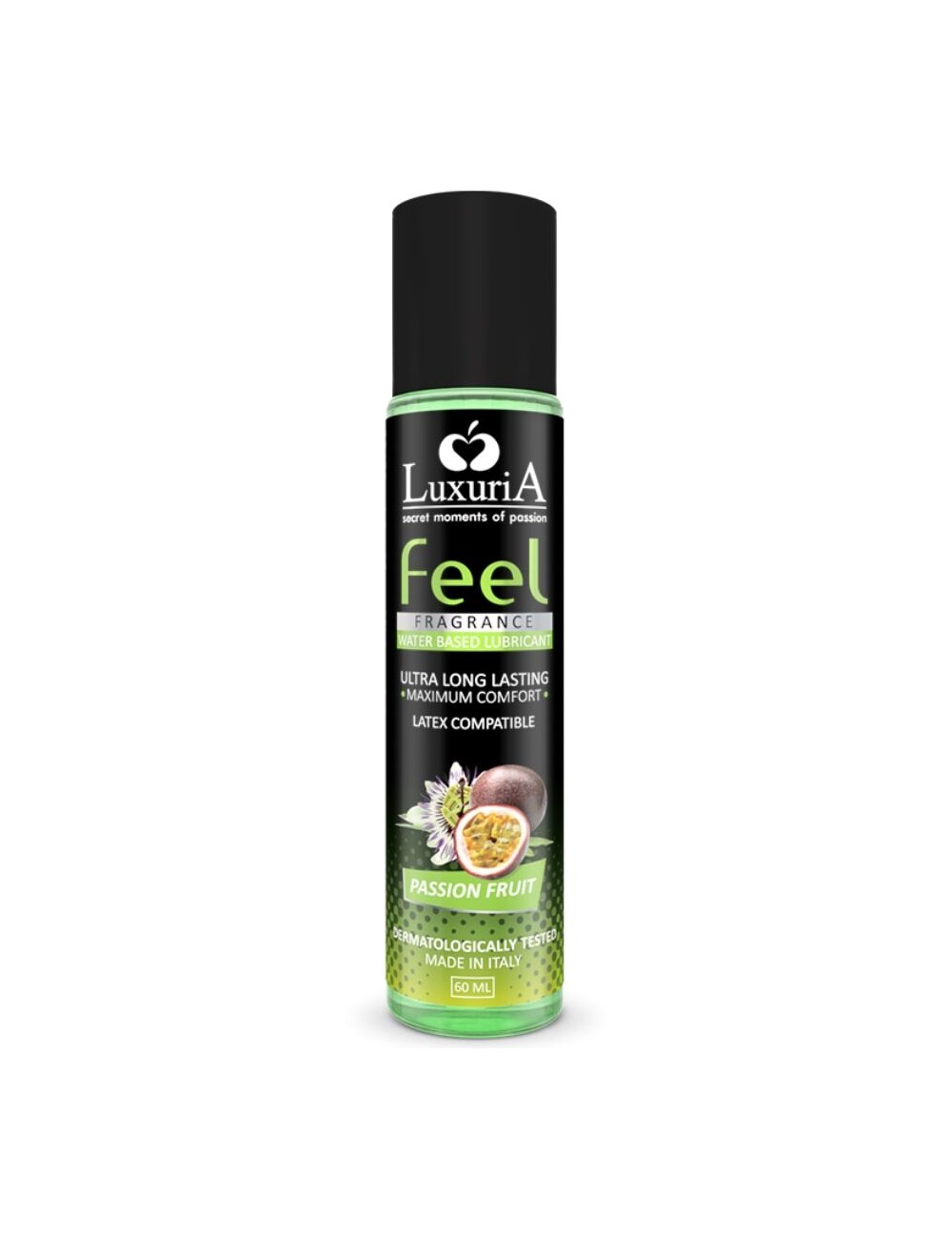 LUXURIA FEEL LUBRICANTE BASE AGUA FRUTA DE LA PASION 60 ML LUXURIA FEEL LUBRICANTE BASE AGUA FRUTA DE LA PASION 60 ML