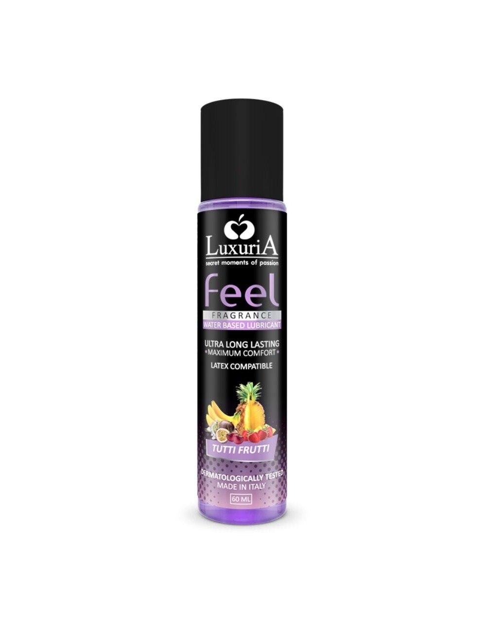 LUXURIA FEEL LUBRICANTE BASE TUTTI FRUTI 60 ML LUXURIA FEEL LUBRICANTE BASE TUTTI FRUTI 60 ML