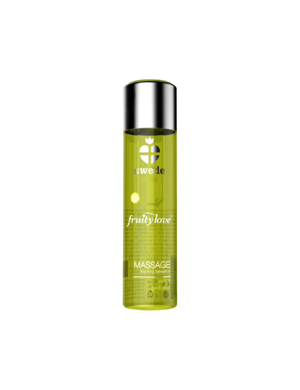 SWEDE FRUITY LOVE ACEITE EFECTO CALOR VAINILLA Y PERA 120 ML SWEDE FRUITY LOVE ACEITE EFECTO CALOR VAINILLA Y PERA 120 ML