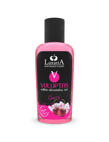 LUXURIA VOLUPTAS GEL MASAJE COMESTIBLE EFECTO CALOR - CEREZA 100 ML