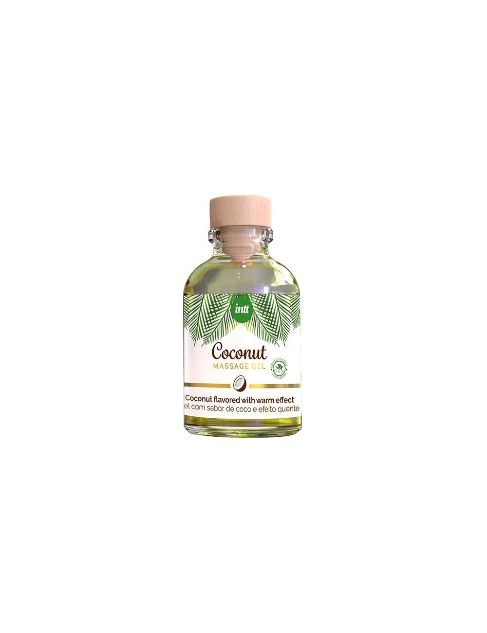 INTT - GEL DE MASAJE VEGANO CON SABOR A COCO Y EFECTO CALOR INTT - GEL DE MASAJE VEGANO CON SABOR A COCO Y EFECTO CALOR