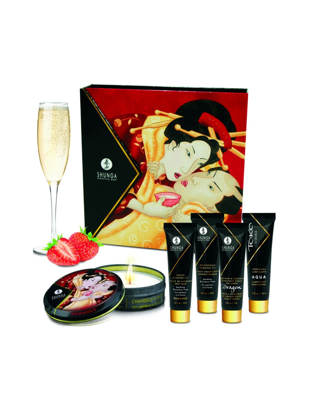 KIT SECRET GEISHA FRESAS Y CAVA