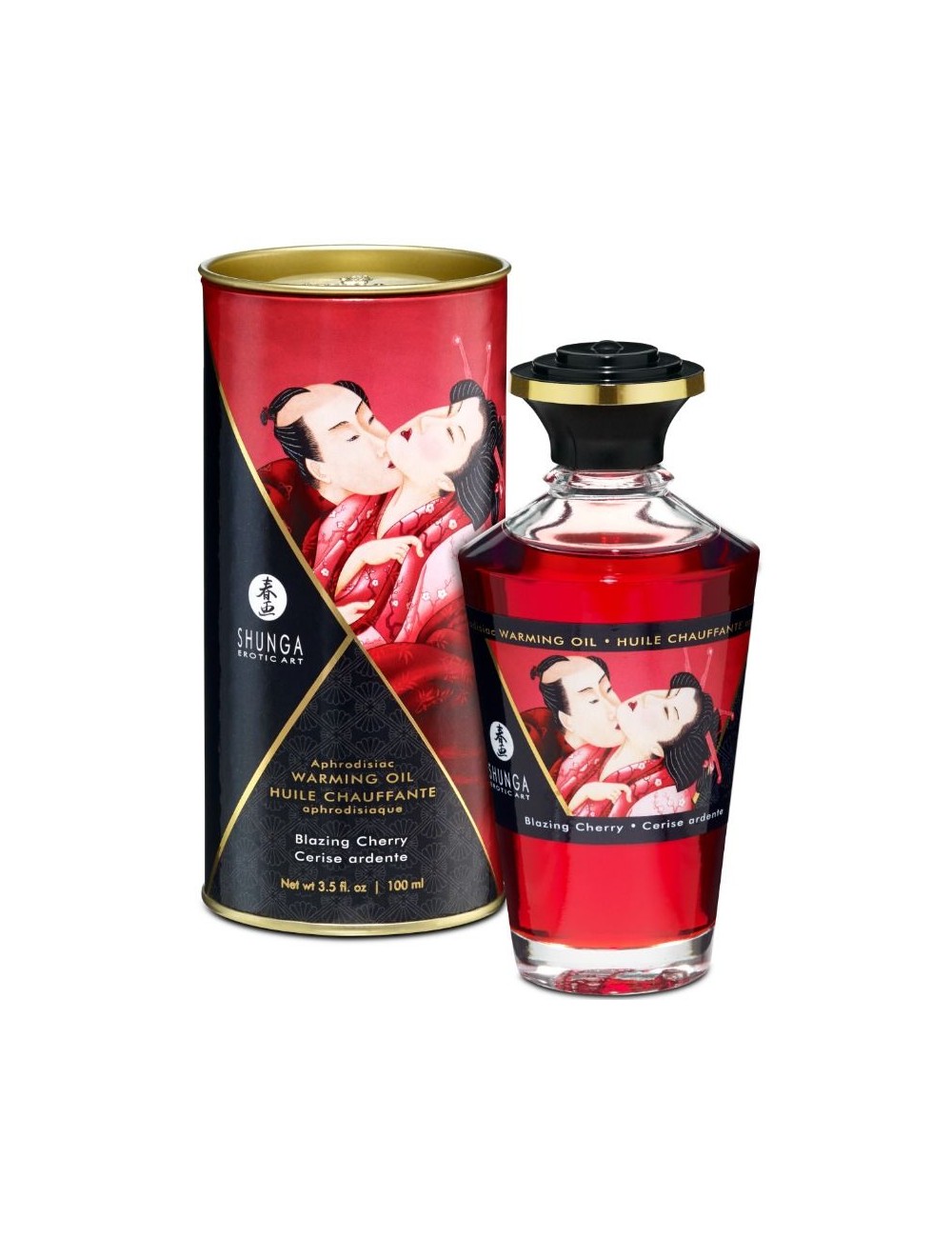 SHUNGA ACEITE MASAJE EFECTO CALOR SABOR INTENSO CEREZA 100 ML SHUNGA ACEITE MASAJE EFECTO CALOR SABOR INTENSO CEREZA 100 ML