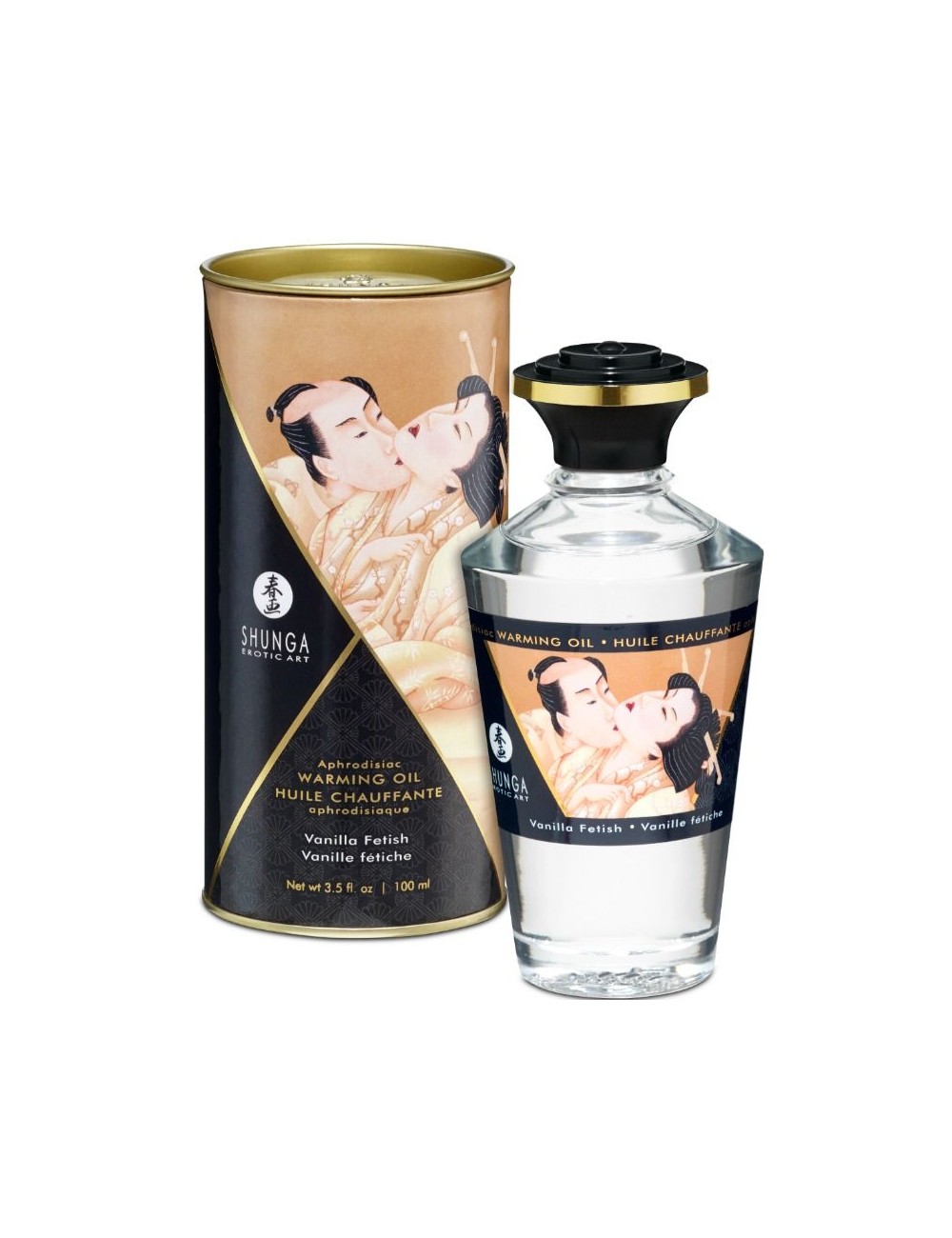 SHUNGA ACEITE MASAJE EFECTO CALOR SABOR VANILLA FETICHE 100 ML