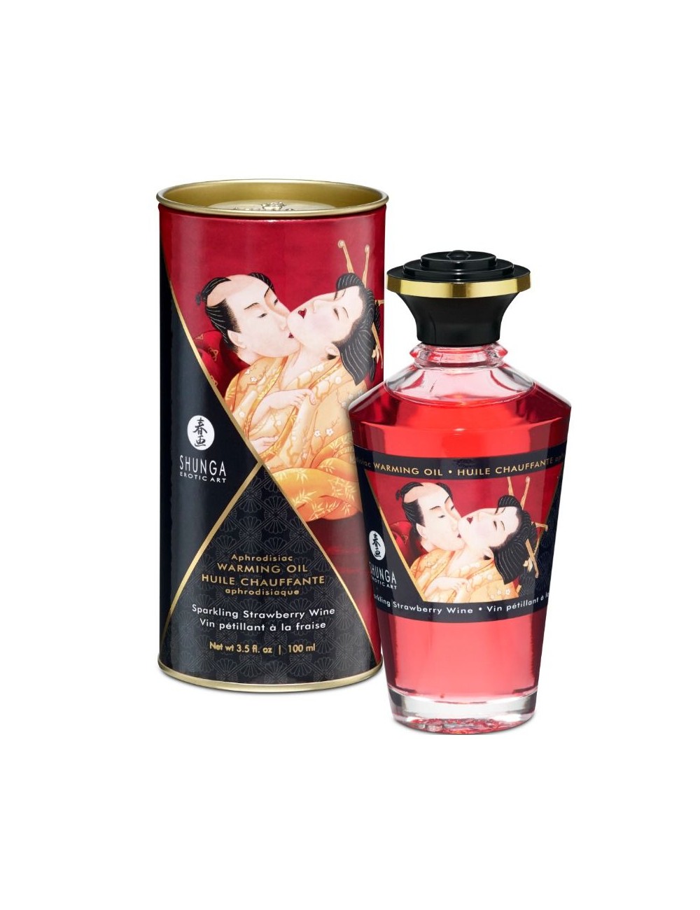 SHUNGA ACEITE MASAJE EFECTO CALOR FRESAS Y CAVA 100 ML SHUNGA ACEITE MASAJE EFECTO CALOR FRESAS Y CAVA 100 ML