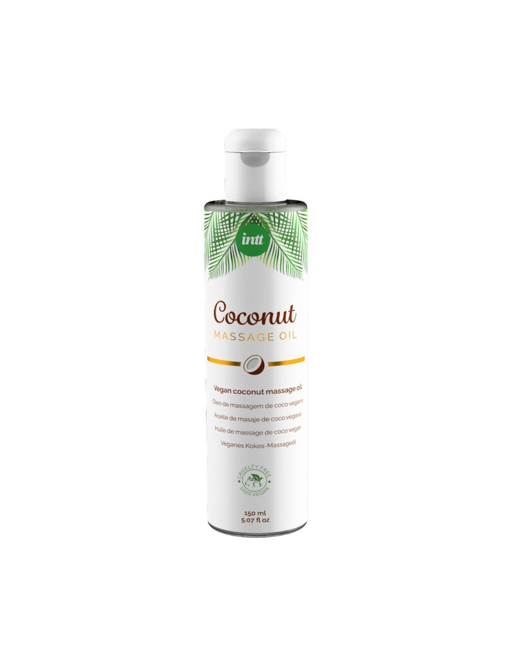 INTT - ACEITE DE MASAJE VEGANO DULCE CON SABOR A COCO RELAJANTE INTT - ACEITE DE MASAJE VEGANO DULCE CON SABOR A COCO RELAJANTE