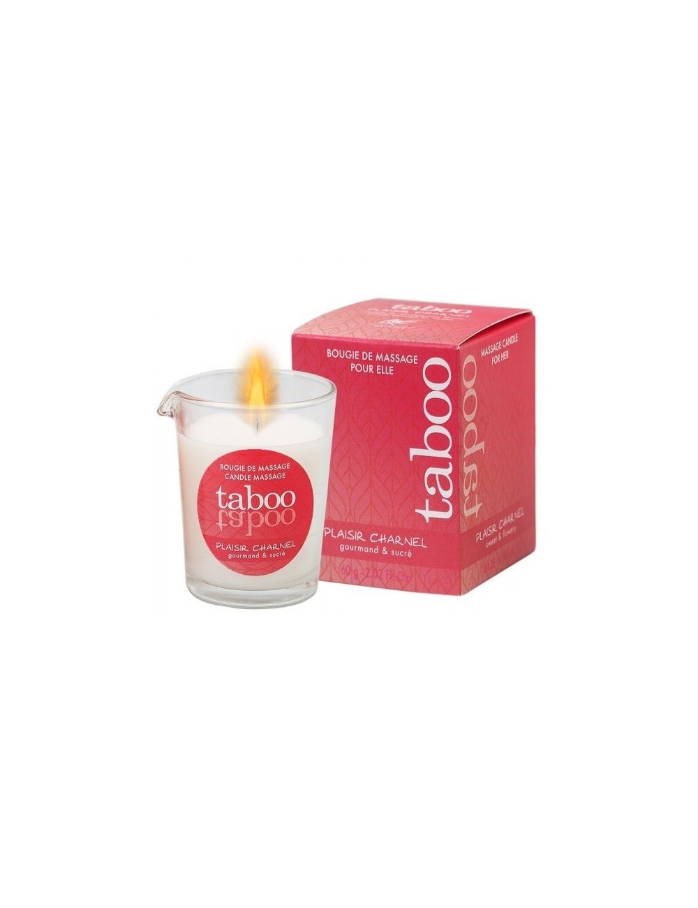 TABOO VELA DE MASAJE PARA ELLA PLAISIR CHARNEL AROMA FLOR DE CACAO TABOO VELA DE MASAJE PARA ELLA PLAISIR CHARNEL AROMA FLOR DE CACAO