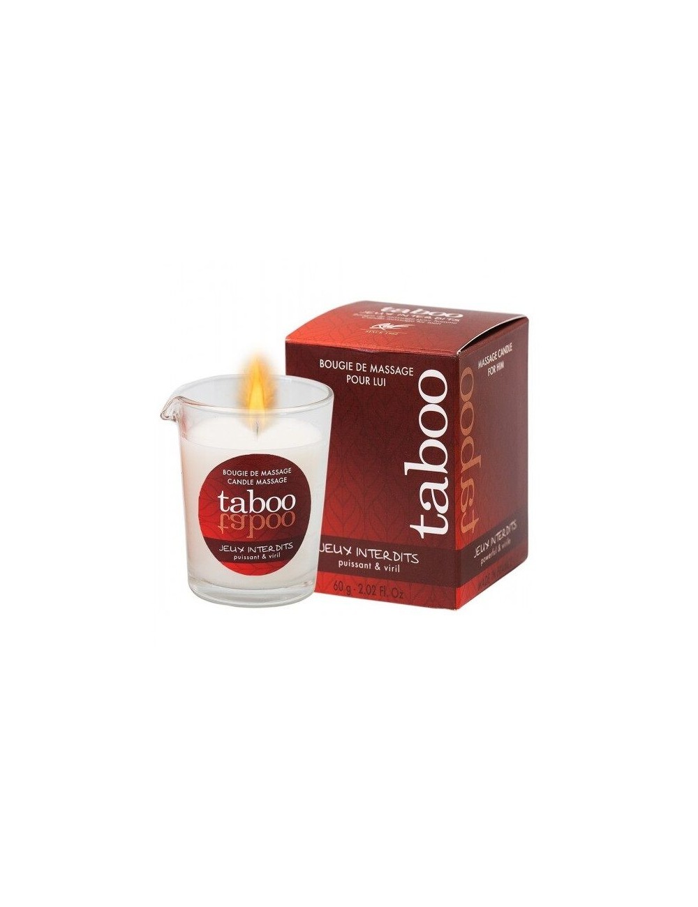 TABOO VELA DE MASAJE PARA ÉL JEUX INTERDITS AROMA LIQUEN SALVAJE TABOO VELA DE MASAJE PARA ÉL JEUX INTERDITS AROMA LIQUEN SALVAJE