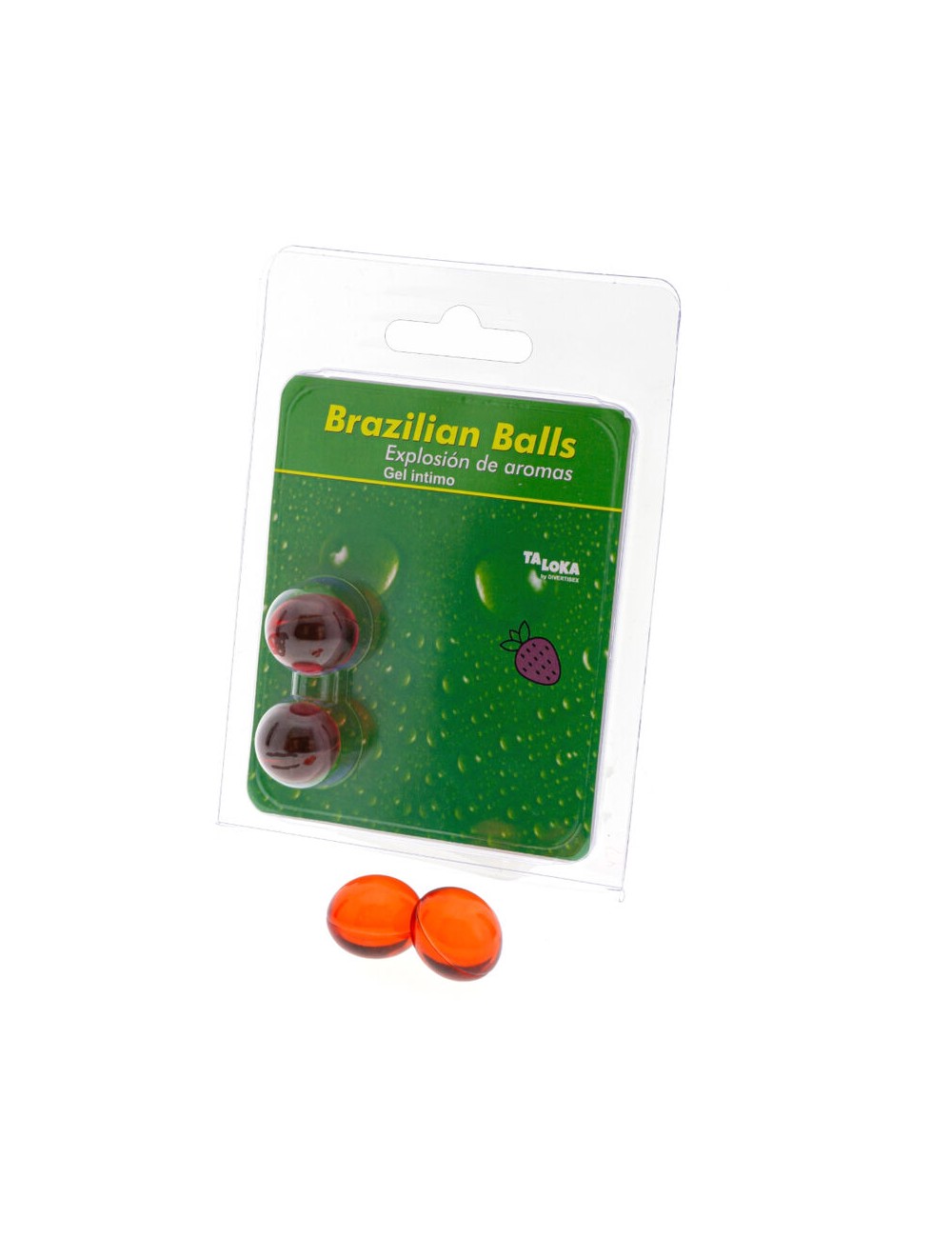TALOKA - BRAZILIAN BALLS GEL ÍNTIMO FRESA 2 BOLAS