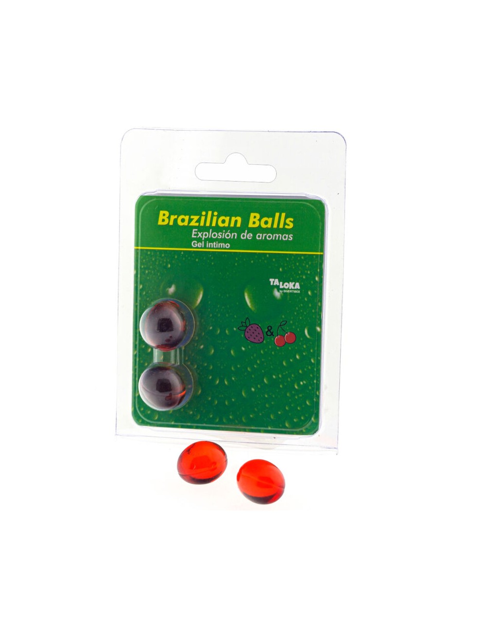 TALOKA - BRAZILIAN BALLS GEL ÍNTIMO FRESA & CEREZA 2 BOLAS