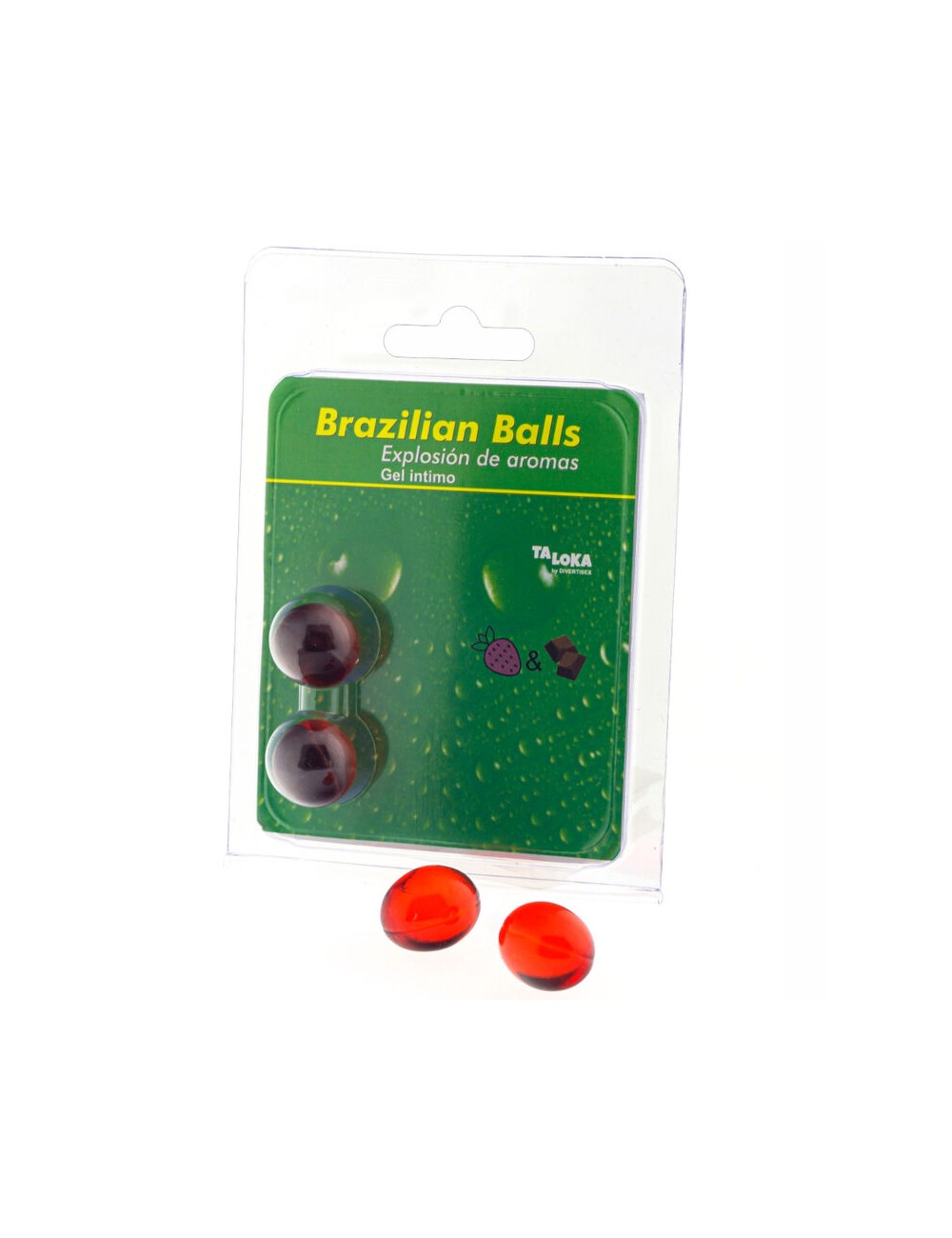 TALOKA - BRAZILIAN BALLS GEL ÍNTIMO FRESA & CHOCOLATE 2 BOLAS