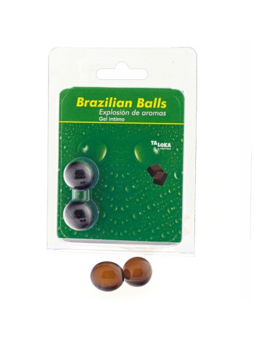 TALOKA - BRAZILIAN BALLS GEL ÍNTIMO CHOCOLATE 2 BOLAS