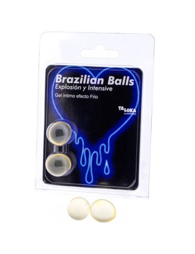 TALOKA - BRAZILIAN BALLS GEL EXCITANTE EFECTO FRIO Y VIBRACIÓN 2 BOLAS