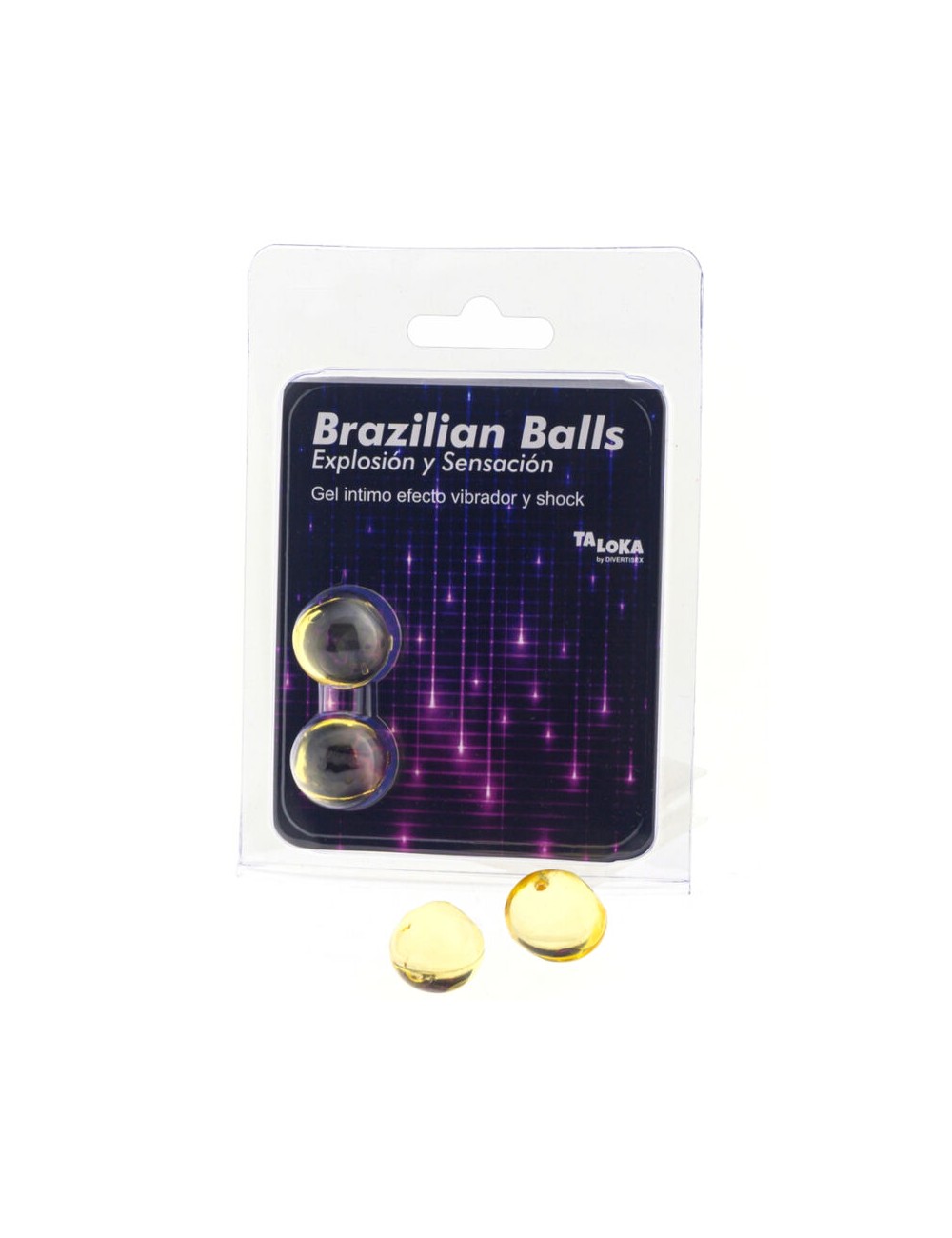 TALOKA - BRAZILIAN BALLS GEL EXCITANTE EFECTO VIBRACIÓN Y SHOCK 2 BOLAS