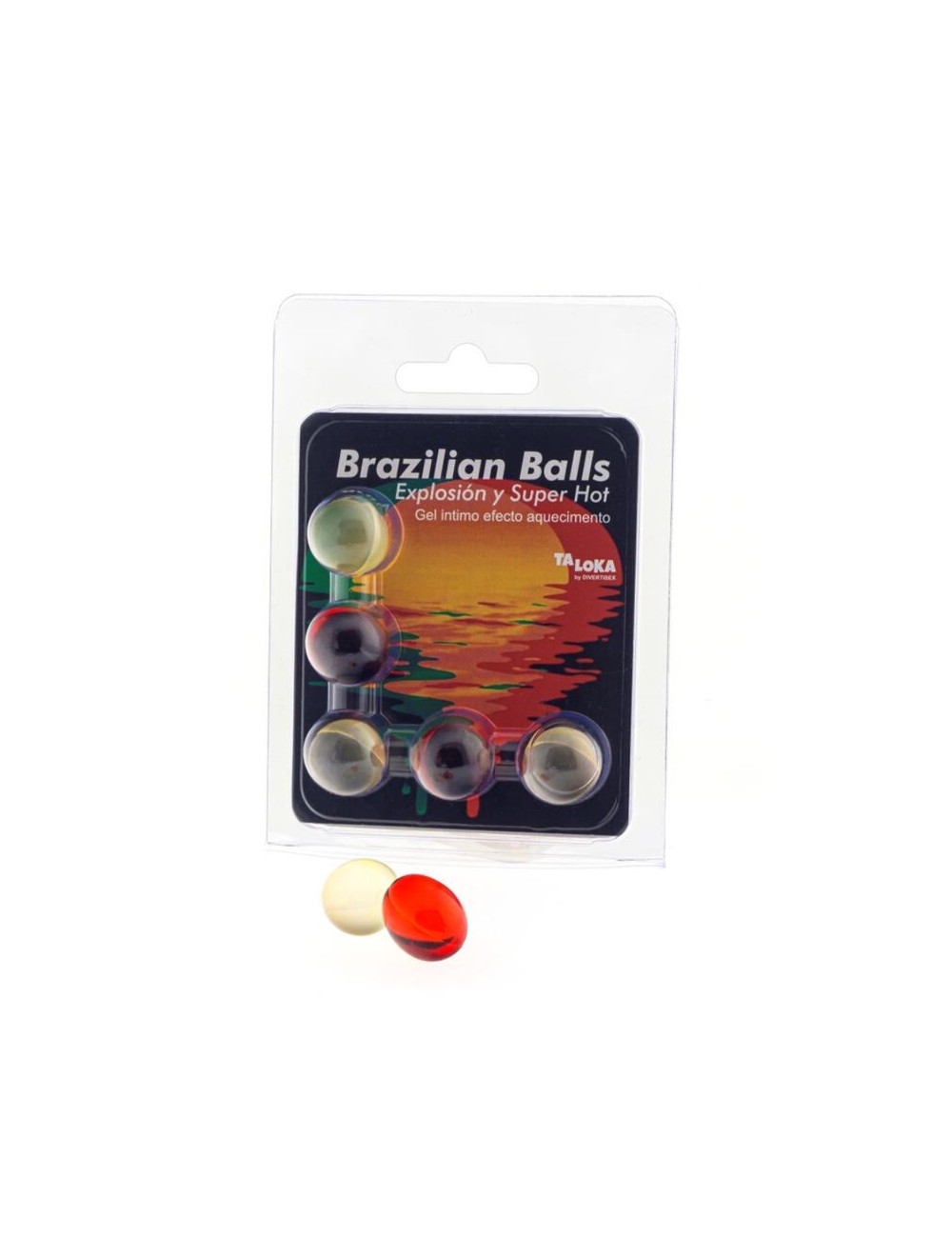 TALOKA - BRAZILIAN BALLS GEL EXCITANTE EFECTO SUPER CALIENTE 5 BOLAS