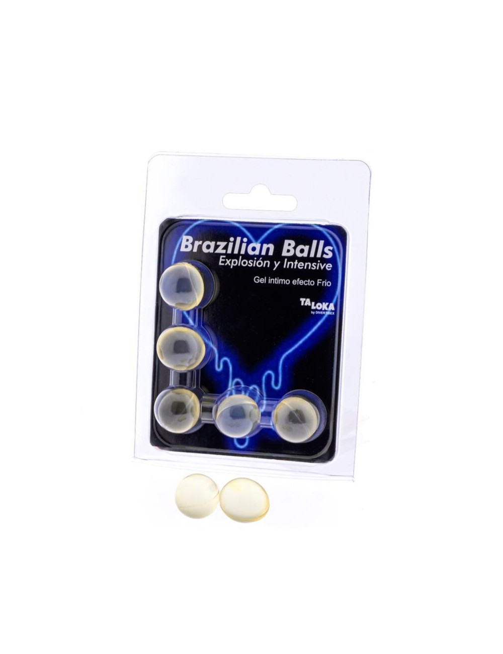 TALOKA - BRAZILIAN BALLS GEL EXCITANTE EFECTO FRIO Y VIBRACIÓN 5 BOLAS