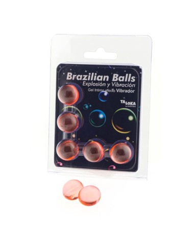 TALOKA - BRAZILIAN BALLS GEL EXCITANTE EFECTO VIBRACIÓN 5 BOLAS