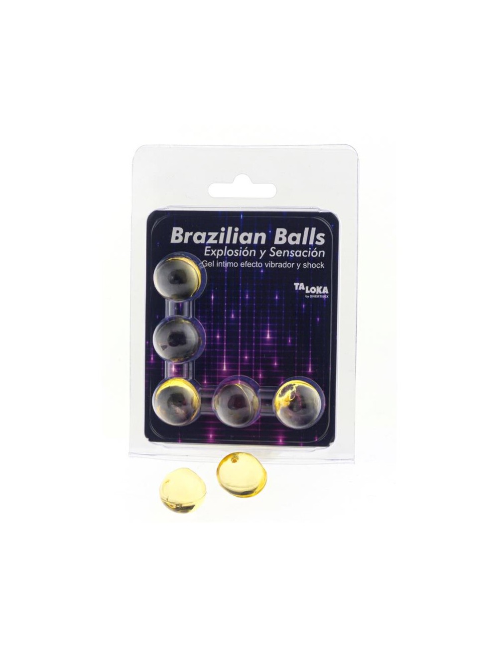 TALOKA - BRAZILIAN BALLS GEL EXCITANTE EFECTO VIBRACIÓN Y SHOCK 5 BOLAS