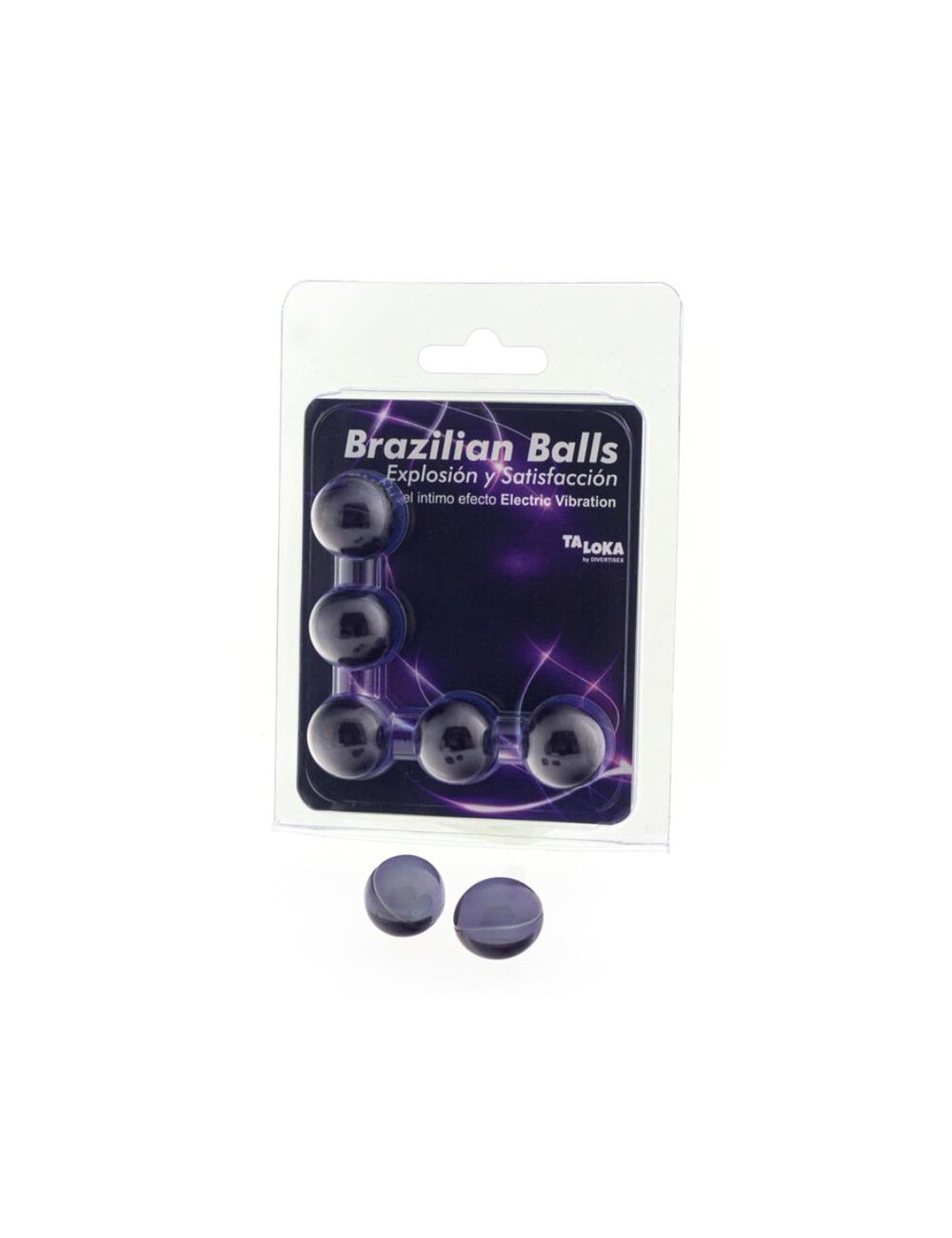 TALOKA - BRAZILIAN BALLS GEL EXCITANTE EFECTO VIBRACIÓN ELÉCTRICA 5 BOLAS