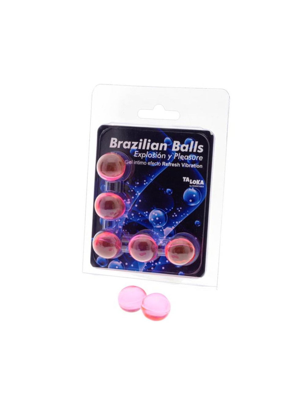 TALOKA - BRAZILIAN BALLS GEL EXCITANTE EFECTO VIBRACIÓN REFRESCANTE 5 BOLAS