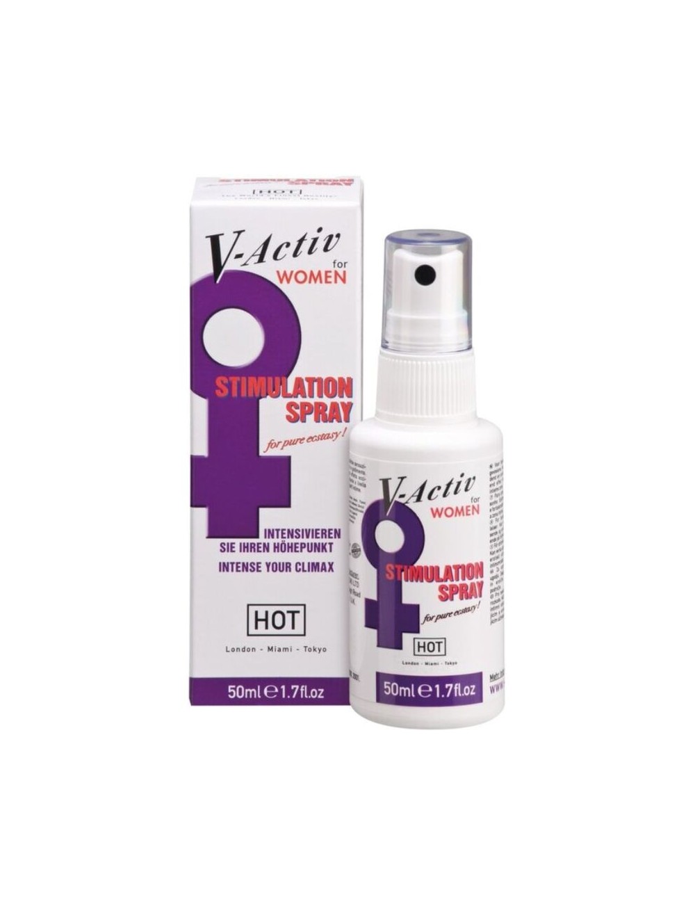 HOT - V-ACTIV SPRAY POTENCIADOR MUJER 50ML HOT - V-ACTIV SPRAY POTENCIADOR MUJER 50ML