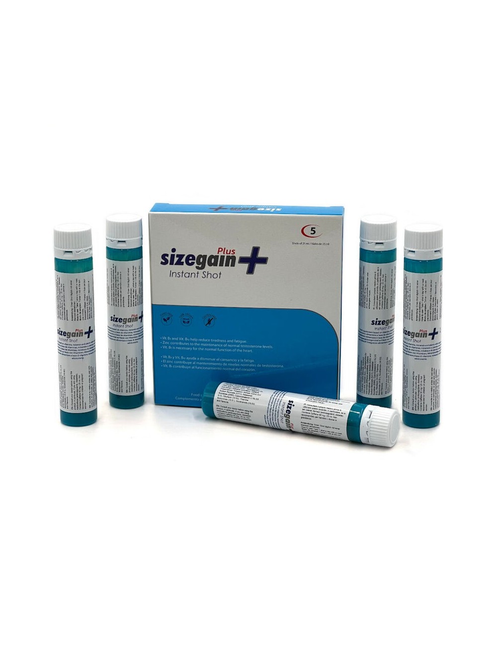 SIZEGAIN PLUS INSTANT SHOT VIGORIZANTE MASCULINO 5 UNIDADES SIZEGAIN PLUS INSTANT SHOT VIGORIZANTE MASCULINO 5 UNIDADES
