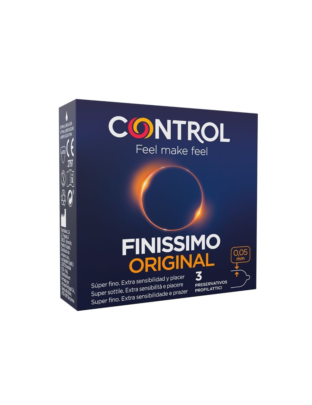 CONTROL FINISSIMO PRESERVATIVOS 3 UNIDADES CONTROL FINISSIMO PRESERVATIVOS 3 UNIDADES