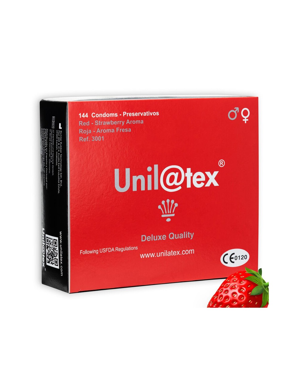 UNILATEX PRESERVATIVOS ROJOS/FRESA 144 UDS UNILATEX PRESERVATIVOS ROJOS/FRESA 144 UDS