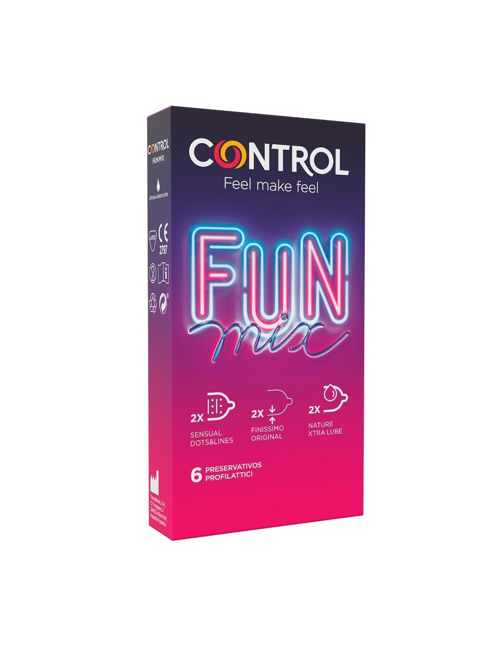 CONTROL FEEL FUN MIX  6 UDS