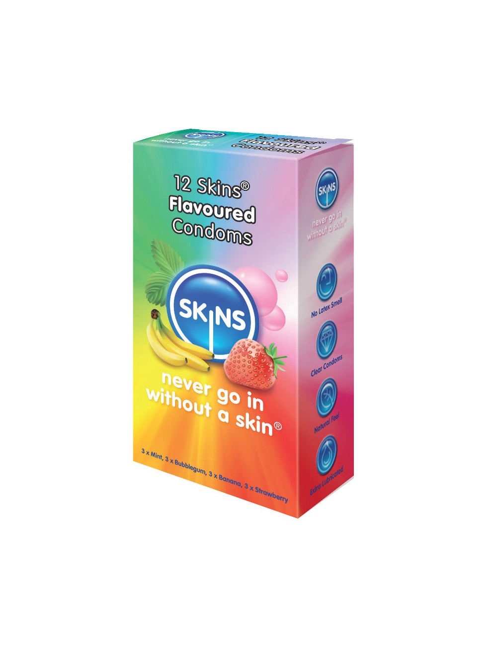 SKINS PRESERVATIVO SABORES VARIOS 12 UDS SKINS PRESERVATIVO SABORES VARIOS 12 UDS