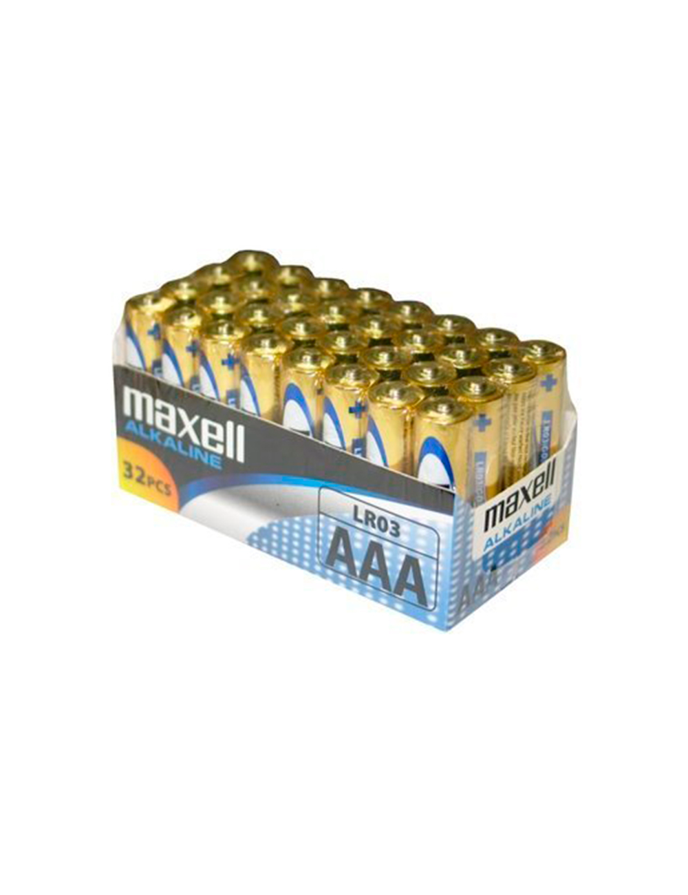 MAXELL PILA ALCALINA AAA LR03 PACK*32 PILAS