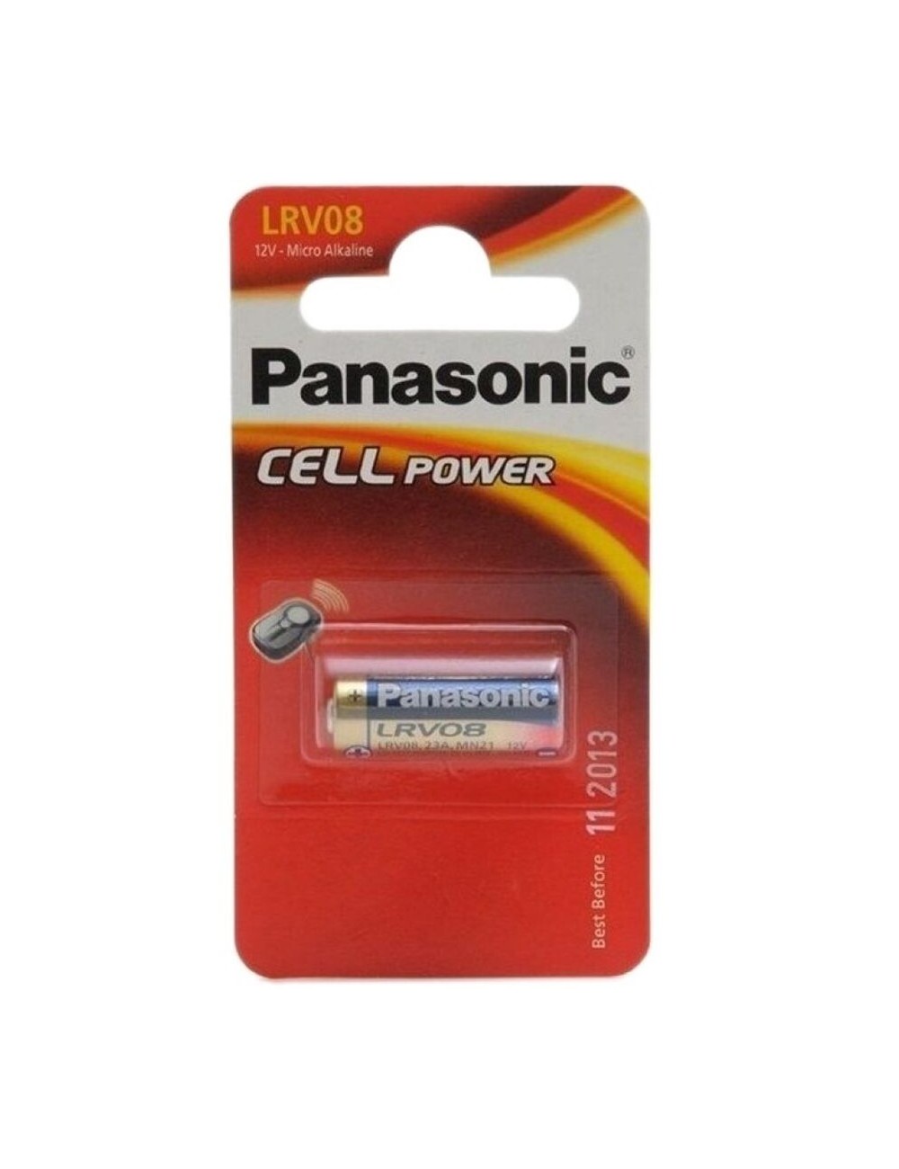 PANASONIC PILA ALCALINA LRV08 LR23A 12V BLISTER*1 PANASONIC PILA ALCALINA LRV08 LR23A 12V BLISTER*1