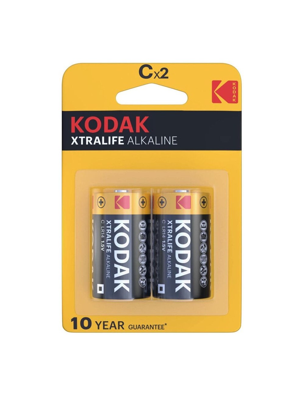 KODAK XTRALIFE PILAS ALCALINAS C X 2 UNDS