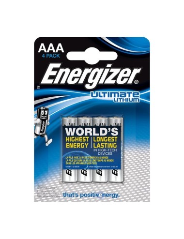 ENERGIZER ULTIMATE LITHIUM PILA LITIO AAA L92 LR03 1