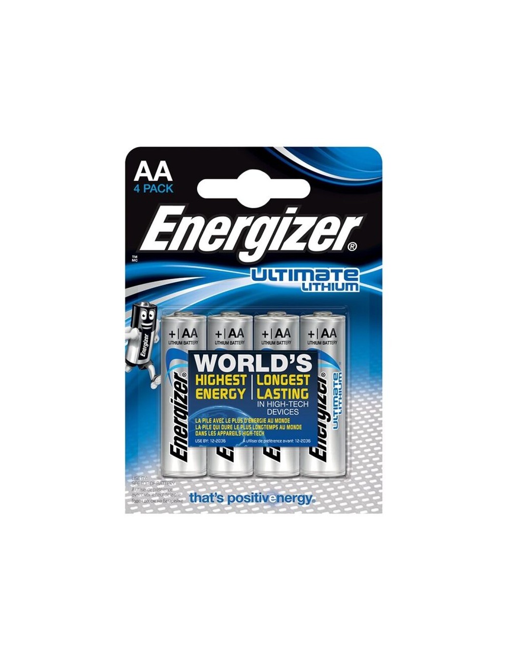 ENERGIZER ULTIMATE LITHIUM PILA LITIO AA L91 LR6 1