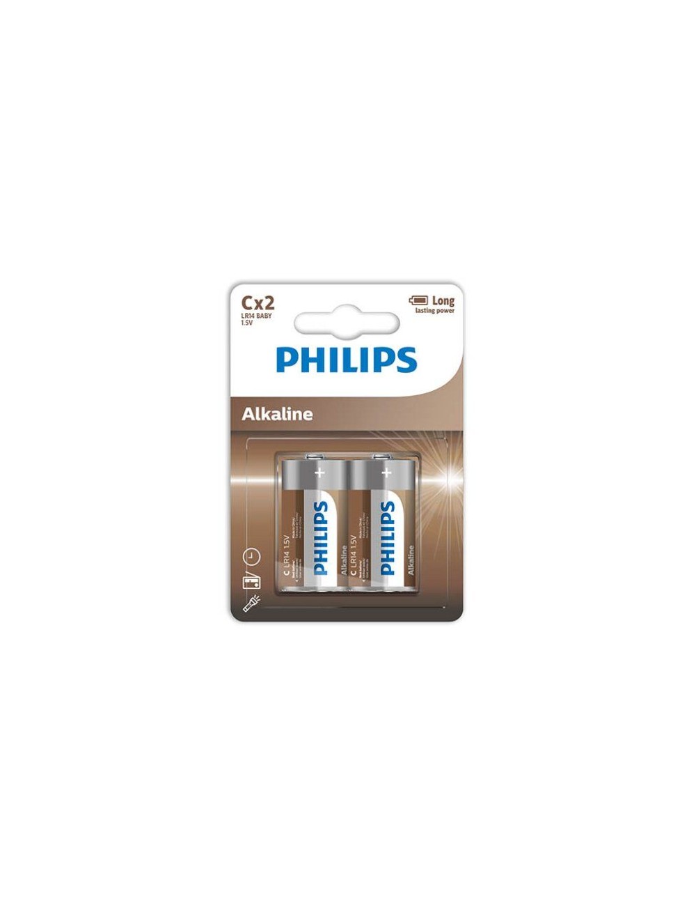 PHILIPS ALKALINE PILA C LR14 BLISTER*2 PHILIPS ALKALINE PILA C LR14 BLISTER*2