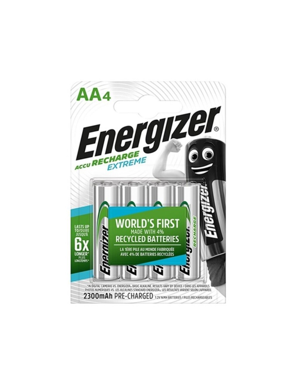 ENERGIZER EXTREME PILA RECARGABLE HR6 AA 2300mAh BLISTER*4