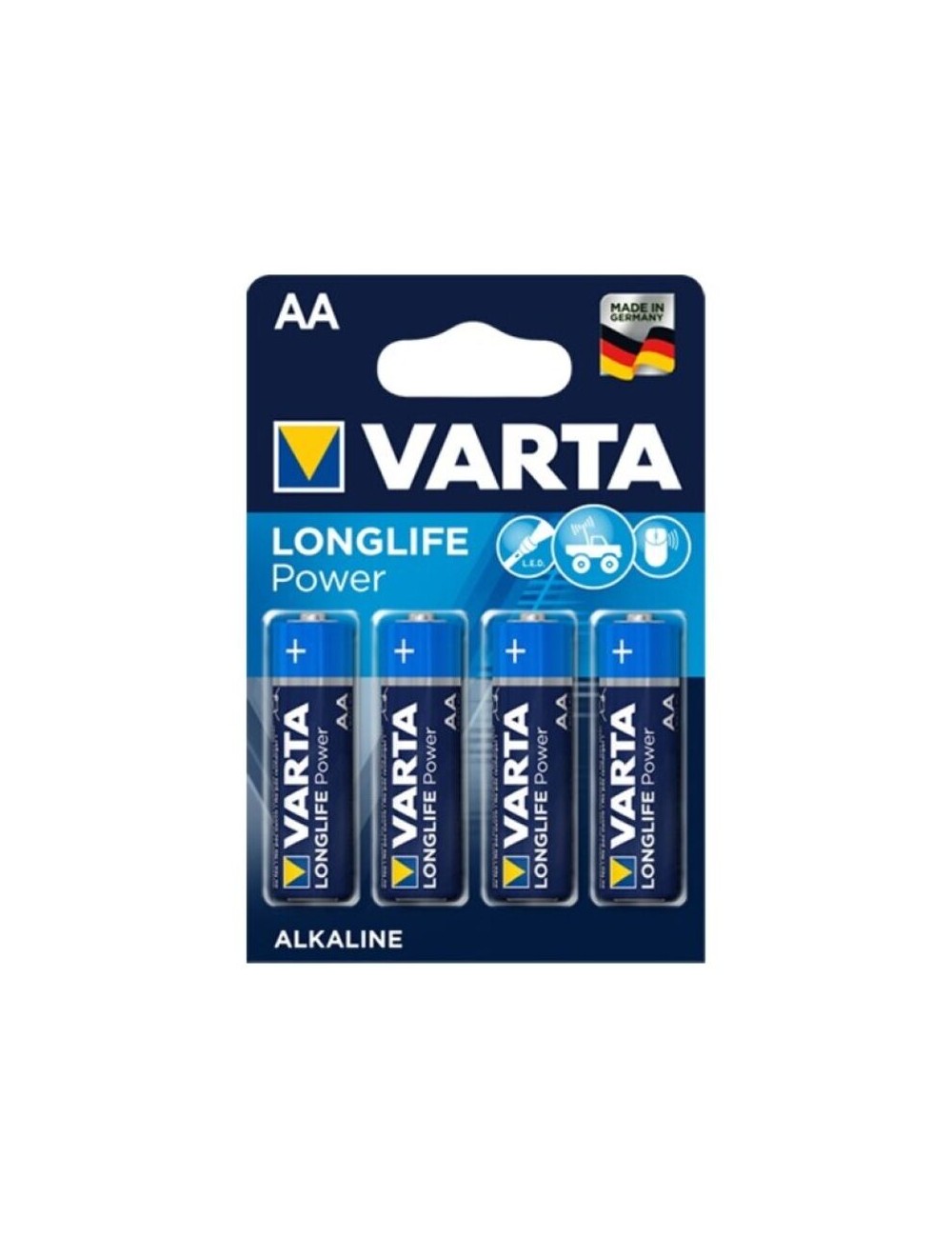 VARTA LONGLIFE POWER PILA ALCALINA AA LR6 BLISTER*4